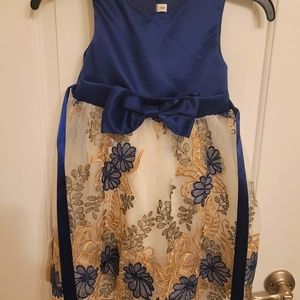 Girls blue lace dress